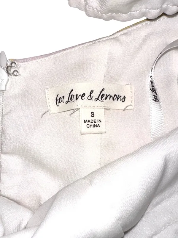 For Love & Lemons Carrie Floral Corset Mini Dress MEDIUM - Image 5