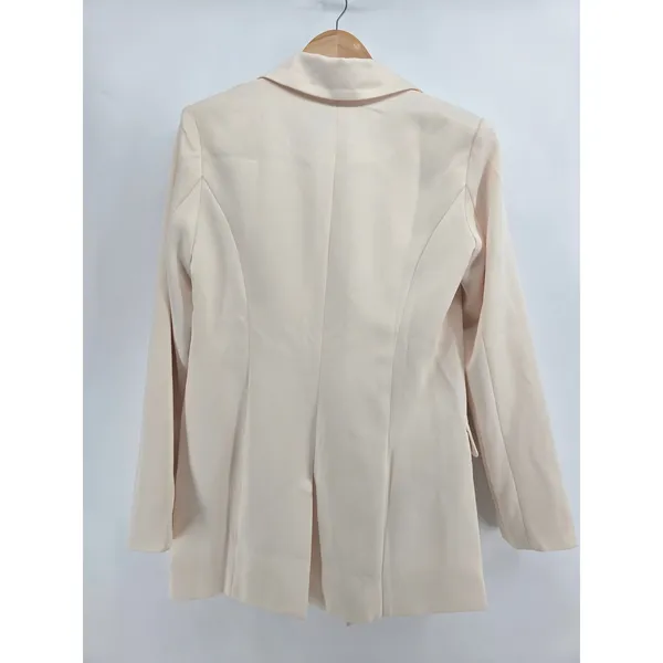 MISHA Blazer Womens 6 Sadie Cream Double Breasted Gold Button JAS21JA1051 EUC - Image 3