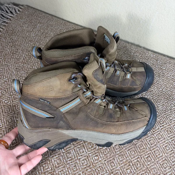 Keen Dry Targhee II Brown Nubuck Waterproof Womens Hiking Boots Sz 11 Outdoor - Image 8