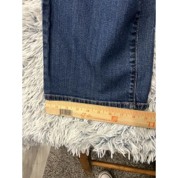 L.L. Bean Bean Straight Leg Favorite Fit Denim Jeans Women's Size 14‎ Cowgirl - Image 8
