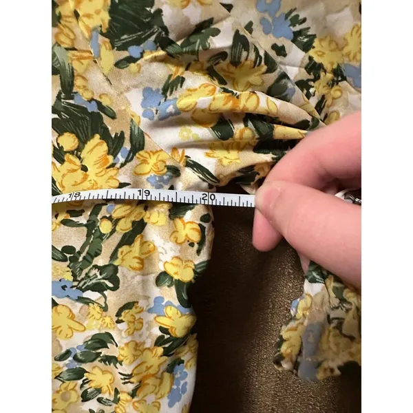 NWT Melloday Short Sleeve Tiered Maxi Dress Puff Sleeve Floral Size Large - Image 6
