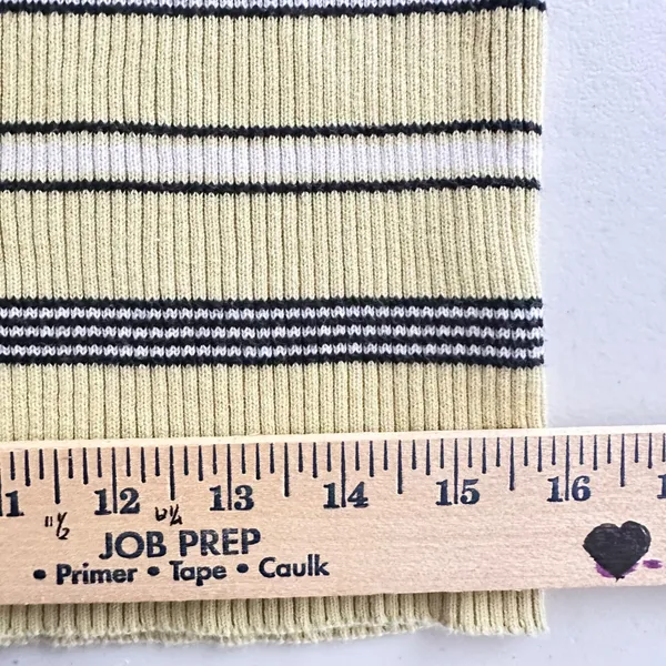 Marsh Landing Striped Turtleneck Sweater Long Sleeve Yellow Black White Casual M - Image 9