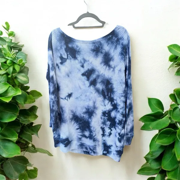 Torrid 1X Tie-Dye Waffle Knit Top - Image 2