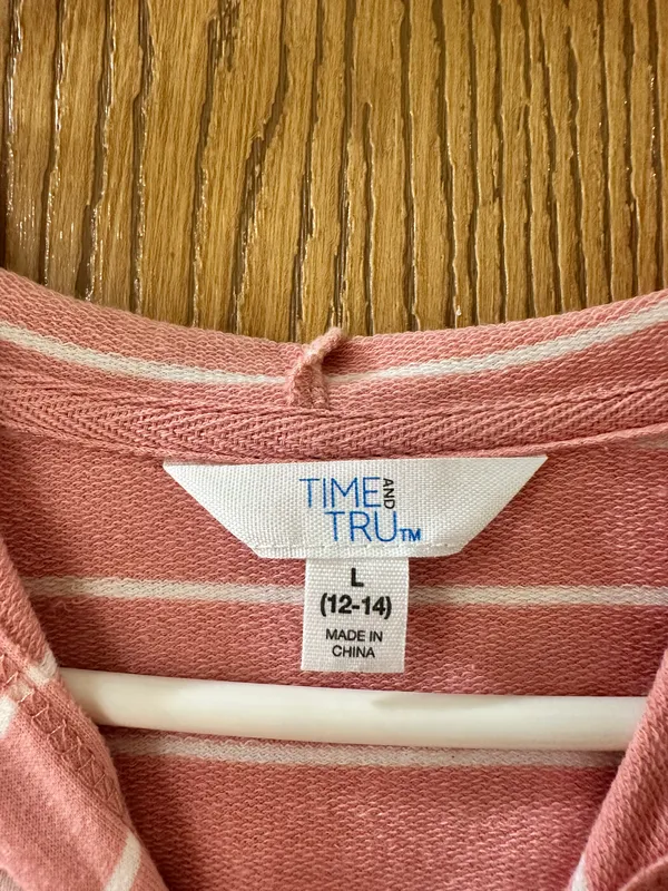 Time and Tru Hooded Long Sleeve Shirt - Image 3