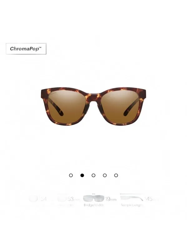 Smith Era Tortoise Sunglasses ChromaPop Polarized Brown Scratches - Image 2