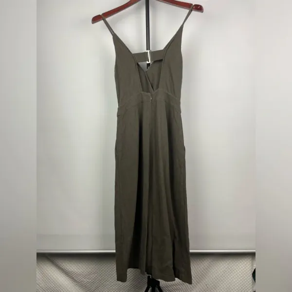 ASTR The Label Green Textured Cropped Wide Leg Jumpsuit‎ - Image 4