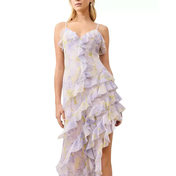 Elliatt Aveline Ruffle Asymmetric Gown New with Tags Size Small - Image 3
