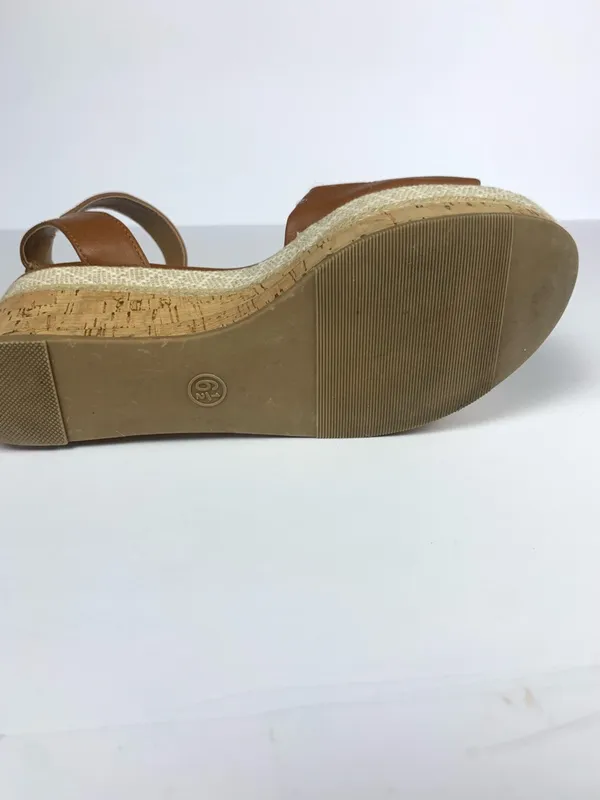 Universal Thread Womens Wedge Sandals 6.5 Brown Platform Espadrille Ankle Strap - Image 11