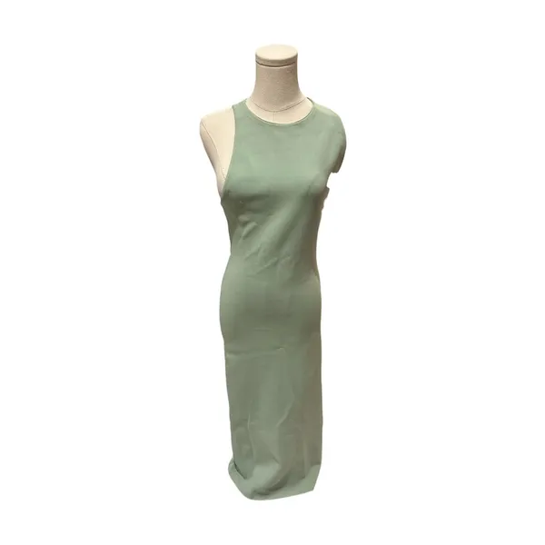 Alice + Olivia Light Sage Cross-Back Knit Maxi Dress Size Medium CC207513706 - Image 5