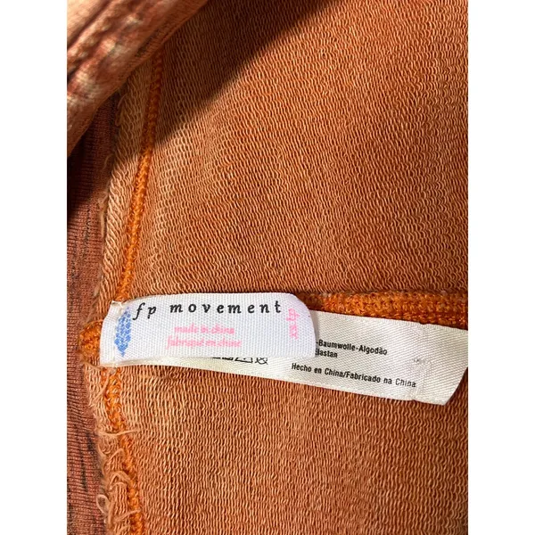 FP Movement Free People Orange Space Dye Paneled Joggers Slim Fit XS‎ - Image 2