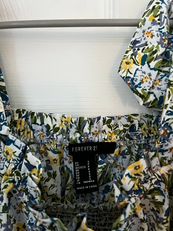 Forever 21 floral tank top size xs - Image 3