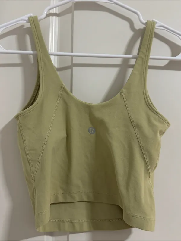 lululemon athletica Light Olive Scoop Tank Top - Image 2