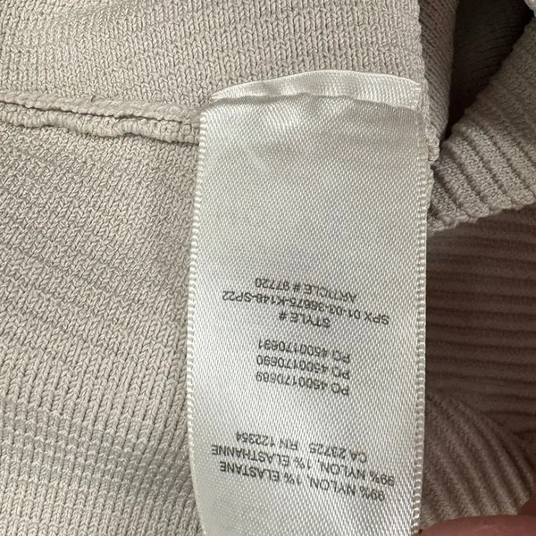 Babaton Ribbed Knit Muscle‎ Tank Top Beige Crew Neck Sleeveless XS - Image 5