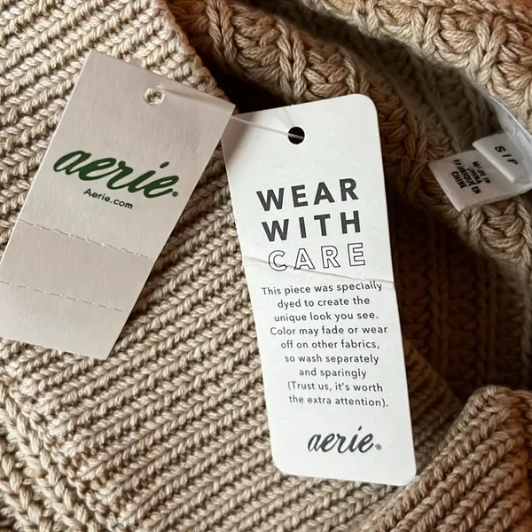 Aerie V Neck Sweater Cozy Lounge NEW - Image 3