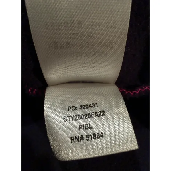 Patagonia Synchilla Snap T Pullover Pink Navy Womens M Fleece 26020 - Image 7