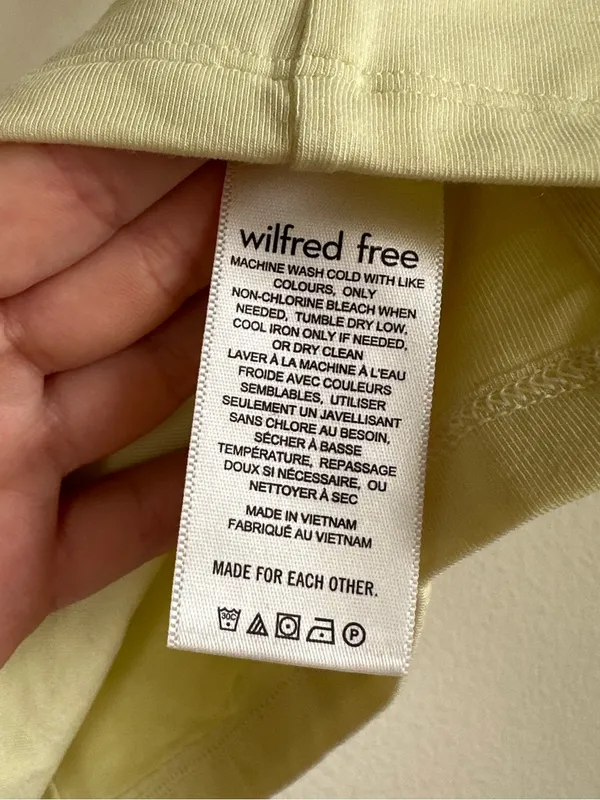 NWT Aritzia Wilfred Free Ruched Square Neck Crop Tank - Image 5