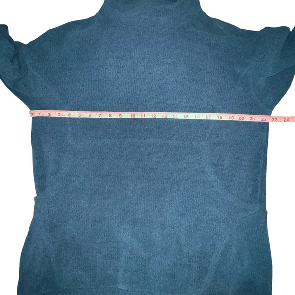 Free People Beach Women's Ronda Pullover Tunic‎ Mock Neck Blue Size XS Sweater - Image 5