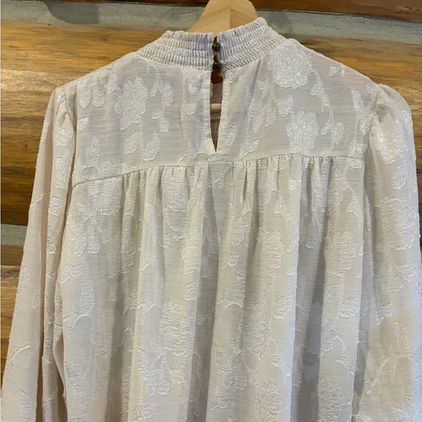 Knox Rose Mockneck Cream Long Sleeve size M - Image 5