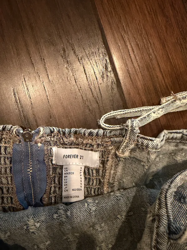 Forever 21 Pattern Jean dress - Image 3