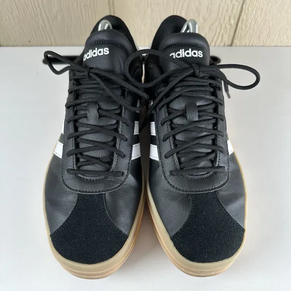 Adidas VL Court Bold Platform Sneakers Women Size 10 Black White Gum IH3081 - Image 4
