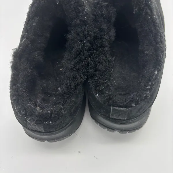 Merrell Encore Ice 4 Black Suede Faux Fur Lined Clogs Mules Women 8 - Image 4