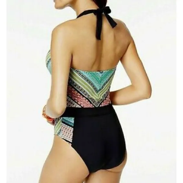 New. BLEU Rod Beattie plunge neck swimsuit. Retails $149. Size 10 - Image 11