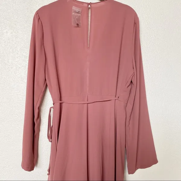 Lush Elly Wrap Dress Withered Rose Size Medium - Image 11