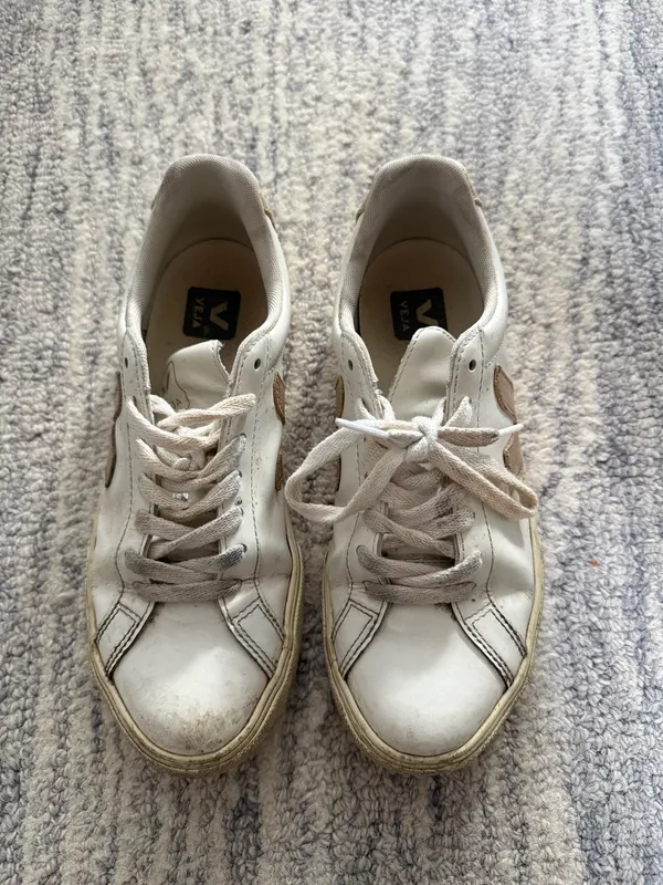 Gold VEJA Sneakers - Image 2
