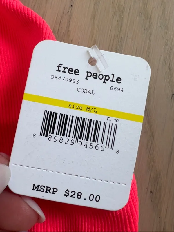 Free People Keira Seamless Bra Bralette in Coral Pink NWT - Image 5