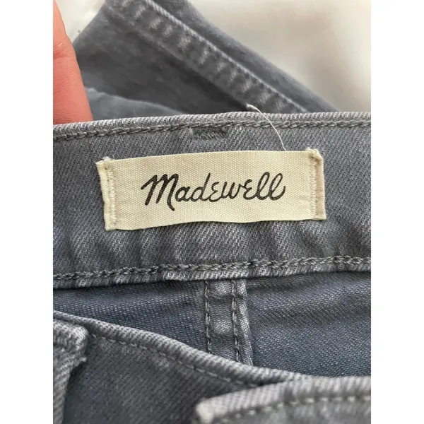 Madewell Gray Wide-Leg High-Rise Jeans / Size 28 - Image 4