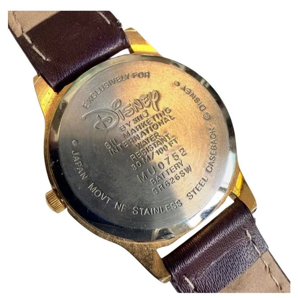 Disney Eeyore Animated Tail Watch Vintage SII Japan Winnie the Pooh Butterfly St - Image 6