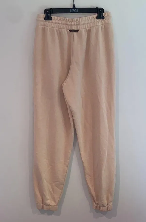 Adidas Originals 'Logomania' triple logo joggers in blush - Image 9
