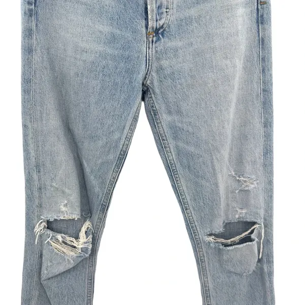 Agolde Jamie Jeans High Rise Classic Denim Shakedown Light Wash Blue Size‎ 23 - Image 5
