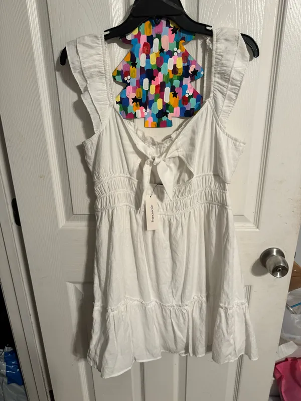 Francesca's Dress White Mini - Image 4