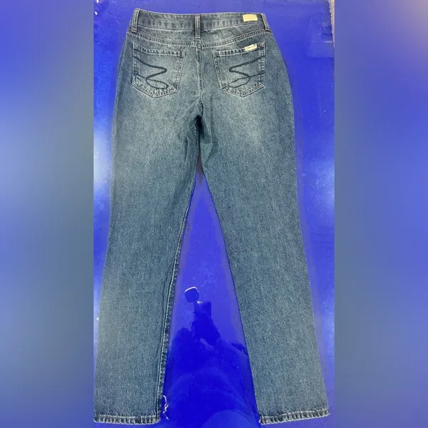 Seven7 High Rise Tapered Skinny Jeans Vintage Wash | Premium Cotton Denim Sz4 - Image 6