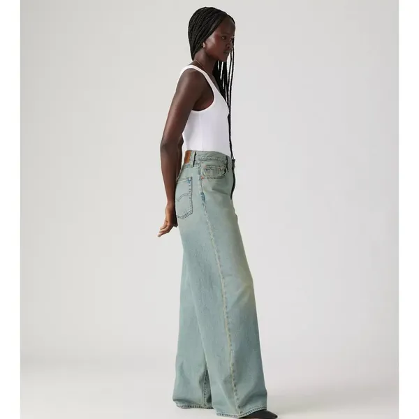 Levi's Women's 28x31 Premium Xl Baggy Straight Jeans Medium Wash - Image 4