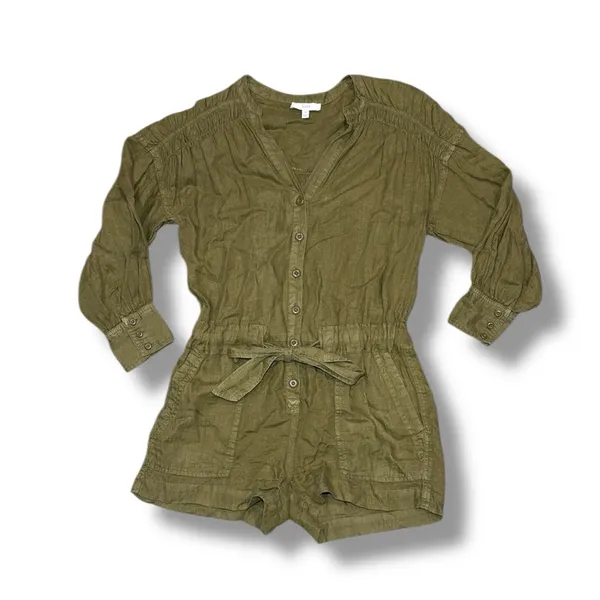 Joie‎ Bosworth Linen Romper Jumpsuit XS - Image 4