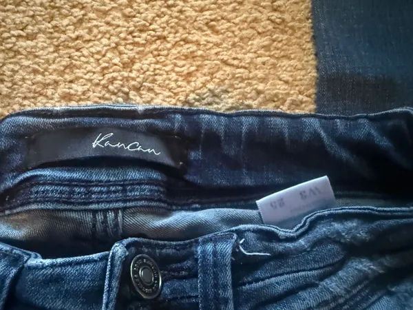 KanCan USA Jeans Skinny Distressed Mid-Rise Ankle Dark Wash - Image 3