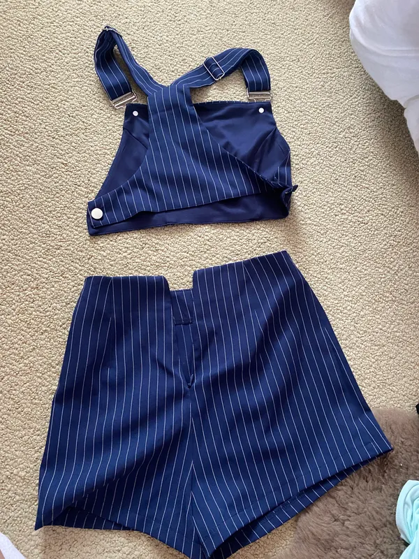 superdown Revolve Two Piece Overall Navy Set - Image 3
