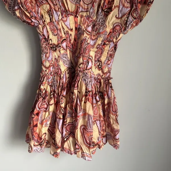 A.L.C. Frank Luna Cotton Smocked Waist Dress 4 - Image 6