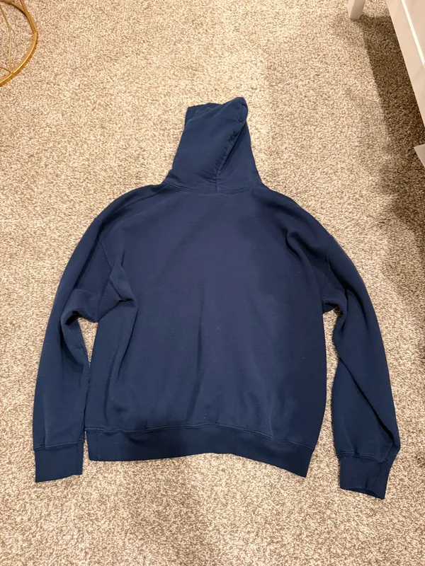 Navy Blue Hoodie Size L - Image 3