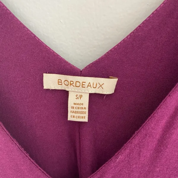 Anthropologie Bordeaux Double V Swing Tank - Image 3