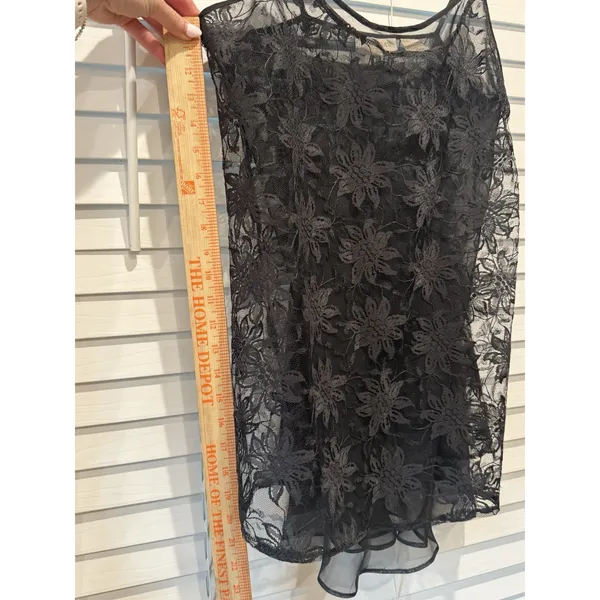 Vintage Victoria's Secret Gold‎ Label Sheer Black Lace Teddy Small Dark Romantic - Image 9