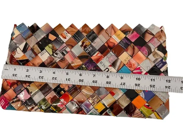 Really fun Weave Reworked Mini Bag - Image 10