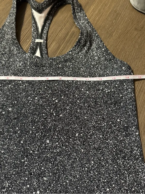 lululemon athletica Cool Racerback II Black Speckled Racerback Tank Top - Image 5
