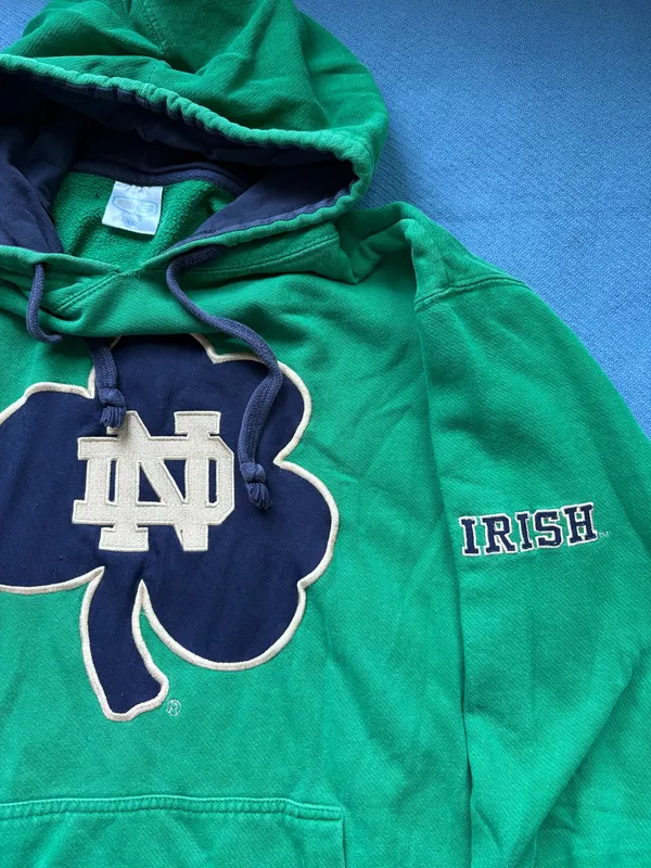 Notre Dame hoodie Green Size XL - Image 2