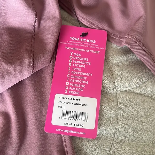 Yogalicious Long Sleeve Top - Size L - NWT - Image 7