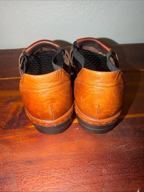 Rieker Woven Leather Sandals Size 39 - Image 4