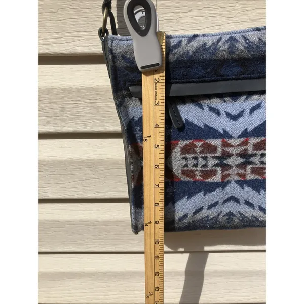 Pendleton Crossbody Small Wool Purse Satchel Handbag Wallet‎ Aztec Blue - Image 5