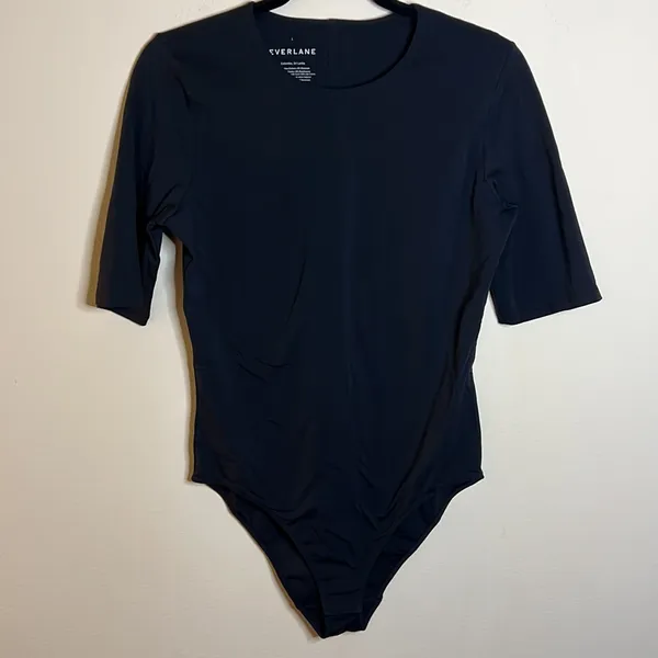 Everlane The Short-Sleeve Crew Neck Bodysuit - Bikini S - Image 3
